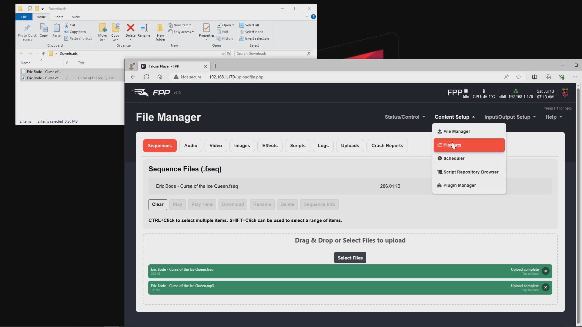 Accessing FPP Playlists