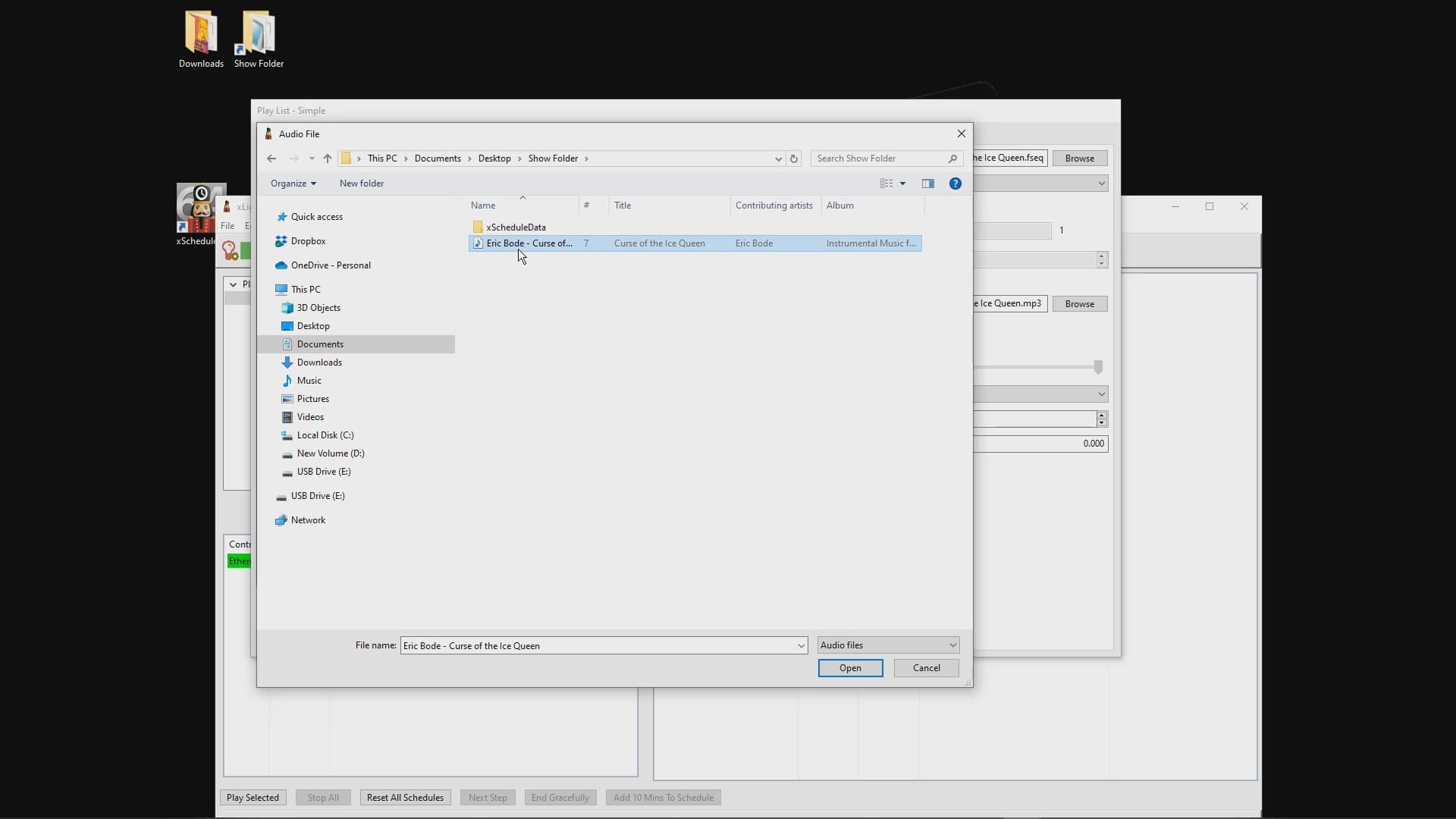 Selecting MP3 file