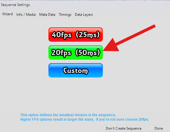 Setting sequence framerate